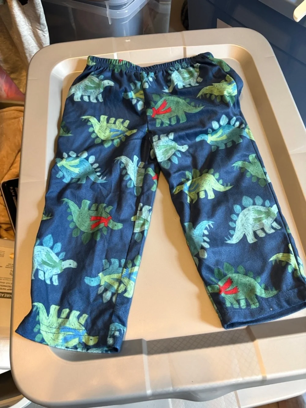 Carter's Navy and Green Dinosaur Pajama Set